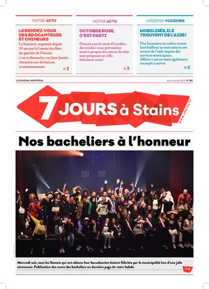 7 Jours à Stains n°985 du 4 octobre 2018