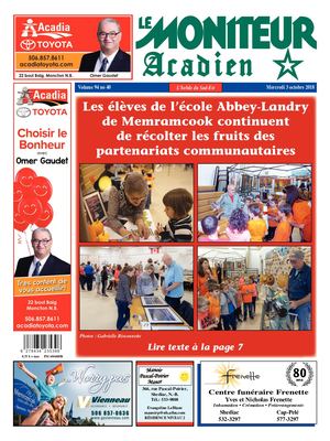 Moniteur Acadien 3 Octobre