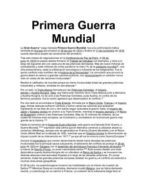 Primera Guerra Mundial Ralph Maura