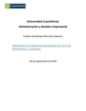 Libros de administración, gestión y liderazgo