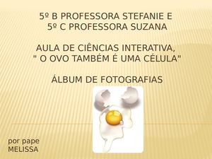 O Ovo Também É Uma Célula