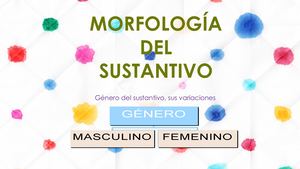 TEMA 2:  Sustantivo Genero