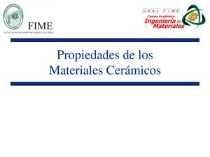 Propiedades Físicas de Cerámicos