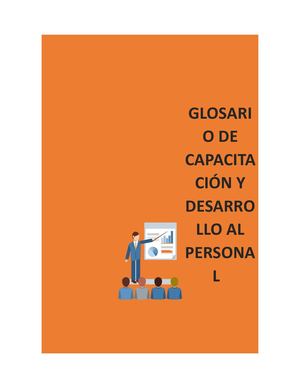 Glosario De Capacitación  y desarrollo del personal