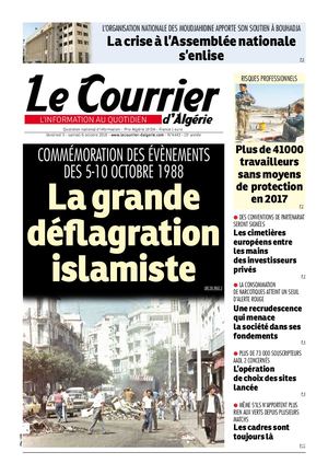 Le Courrier d'Algérie du samedi 6 octobre 2018