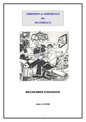 01extrait Adhesion Et Adherence