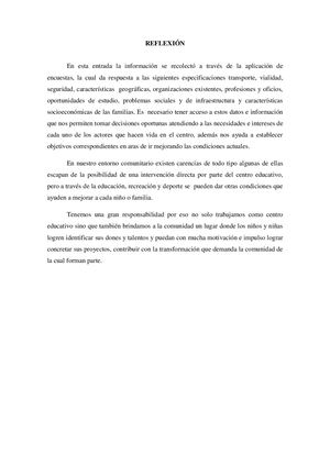 Reflexión DEL ANÁLISIS DEL ENTORNO EXTERNO