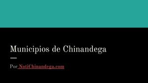 Municipios De Chinandega