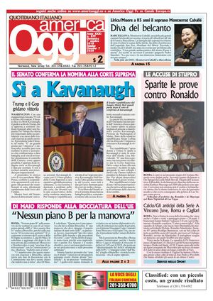 America Oggi 7 Ottobre 2018
