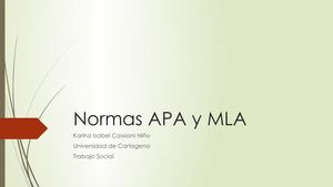 Normas Apa Y Mla