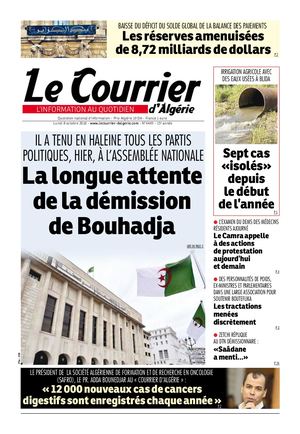 Le Courrier d'Algérie du lundi 8 octobre 2018