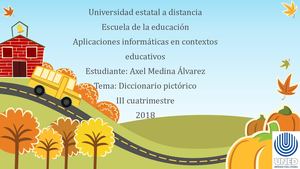 Diccionario pictórico/aplicaciones informaticas en contextos educativos