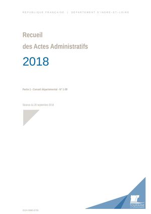 Recueil 1 09 Septembre 2018