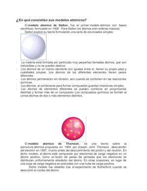 Modelos Atomicos