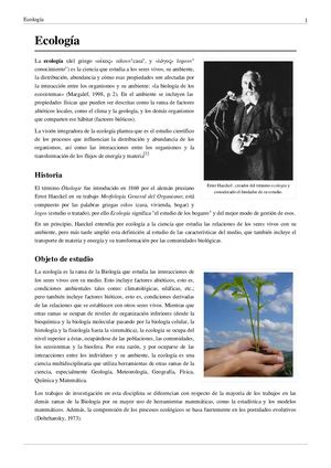 Ecologia