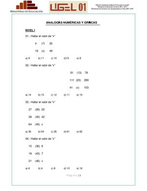Hlm Analogias Numericas