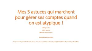 Mes 5 Astuces Qui Marchent Pour Gérer Ses Comptes Quand On Est Atypique