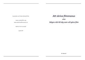 Att Skriva Filmmanus