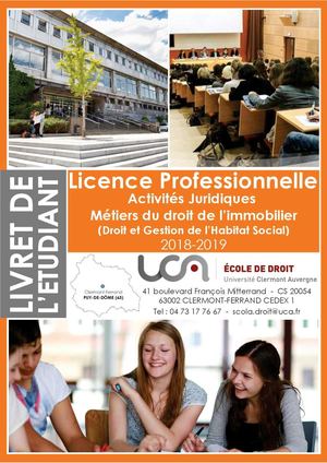 Livret Lp Dghs 2018 2019