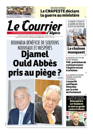 Le Courrier d'Algérie du mercredi 10 octobre 2018