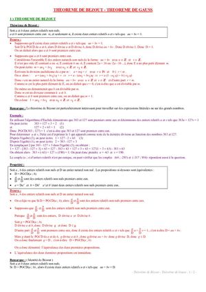 Bezout Gauss