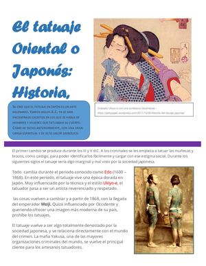 El Tatuaje Oriental O Japonés