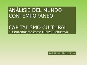 Capitalismo Cultural
