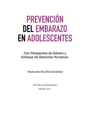 Prevención Embarazo Adolescente