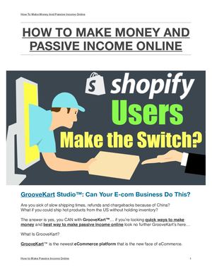 Best Way To Make Passive Income Online