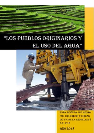 "Los pueblos originarios y el uso del agua"