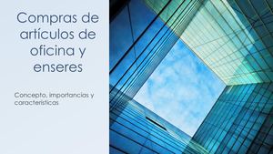 Compras De Artículos De Oficina Y Enseres