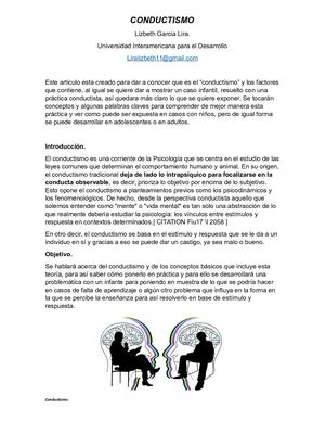 Conductismo