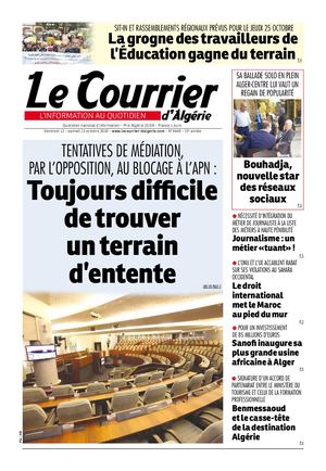 Le Courrier D'Algérie Du Samedi 13 Octobre 2018