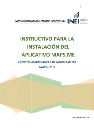 Instructivo Instalación Aplicativo Maps Me 10 10