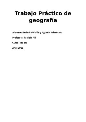 Trabajo Practico Geografia 5