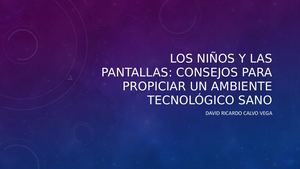 Los Niños Y Las Pantallas