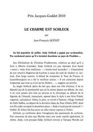 7e Prix Goddet Texte Laureat