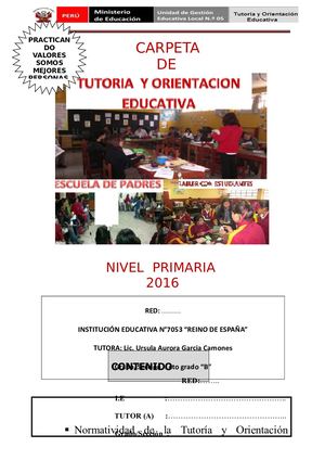 Carpeta Tutoria 2017