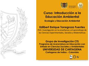 Ecología Y Educación Ambiental