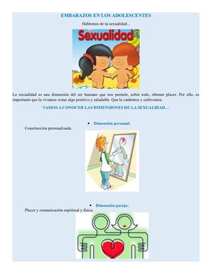 Embarazos En Los Adolescentes
