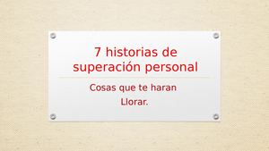 7 Historias De Superación Personal