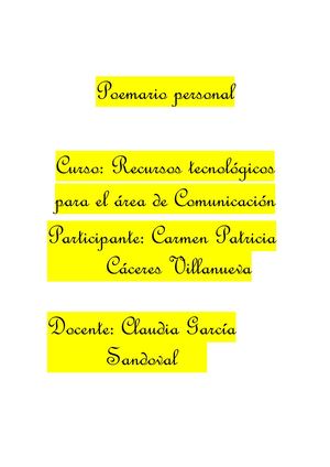 Poemario Personal