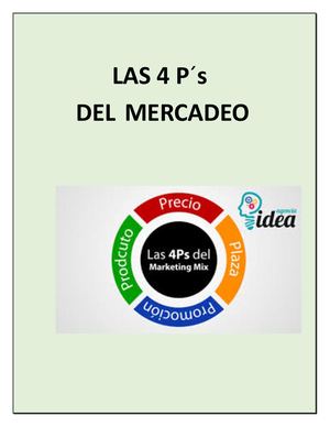 Las 4 Ps Del Mercadeo