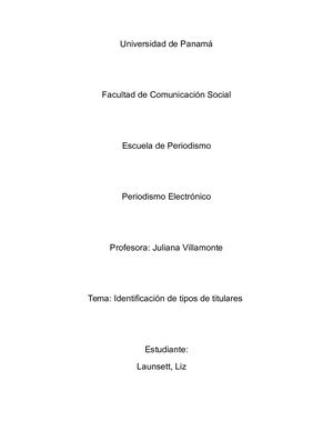 Identificación De Tipos De Titulares