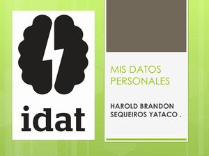 Mis Datos Personales(idat)