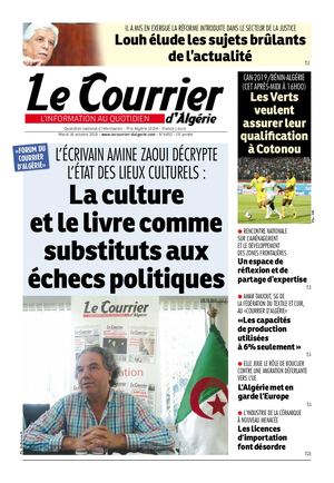 Le Courrier D'Algérie Du Mardi 16 Octobre 2018