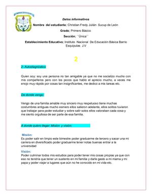 proyecto de vida  christian fredy julian