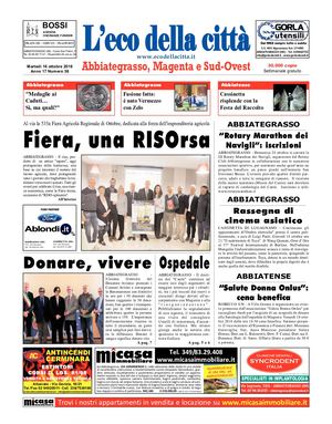 L'eco della città del 16 ottobre 2018