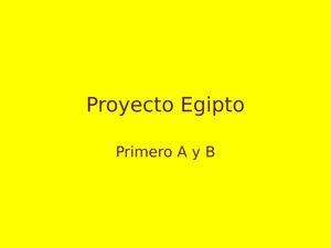 Proyecto "Egipto"