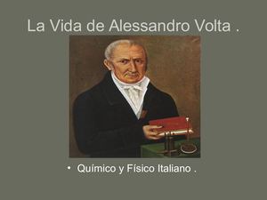 La Vida De Alessandro Volta